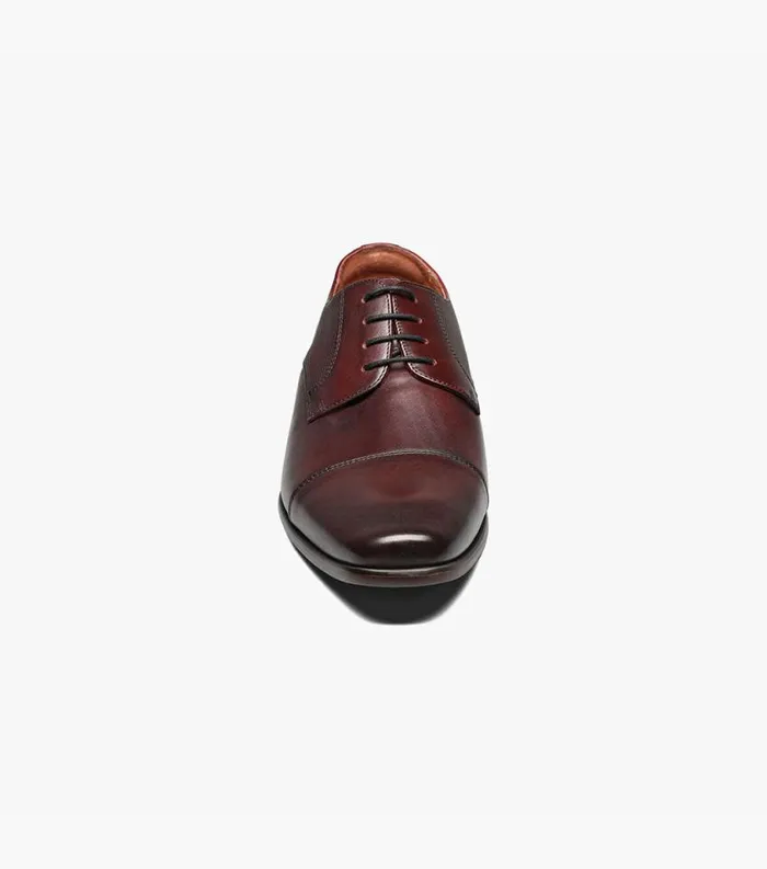 Men Postino Cap Toe Oxford Burgundy Florsheim Dress Shoes