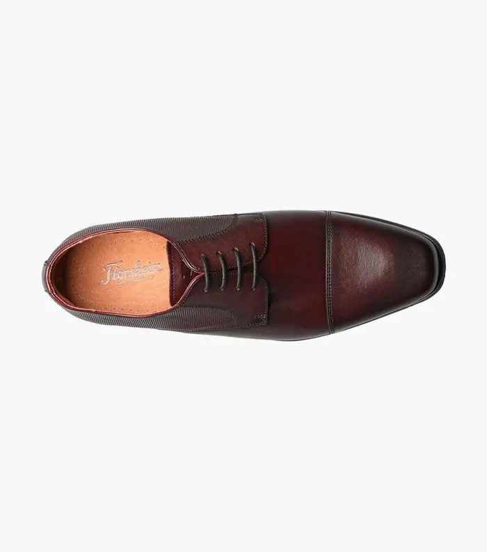 Men Postino Cap Toe Oxford Burgundy Florsheim Dress Shoes