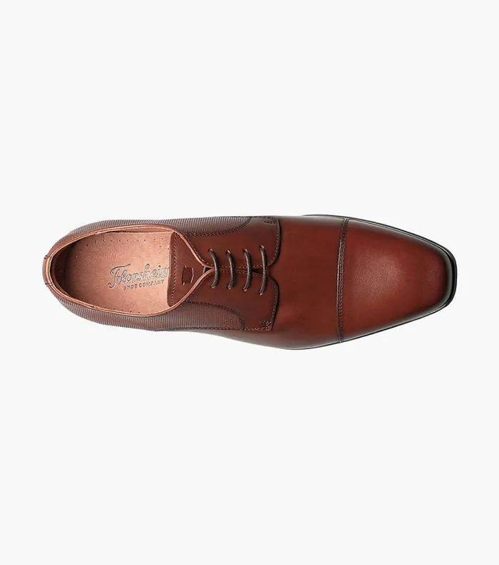 Men Postino Cap Toe Oxford Cognac Florsheim Dress Shoes