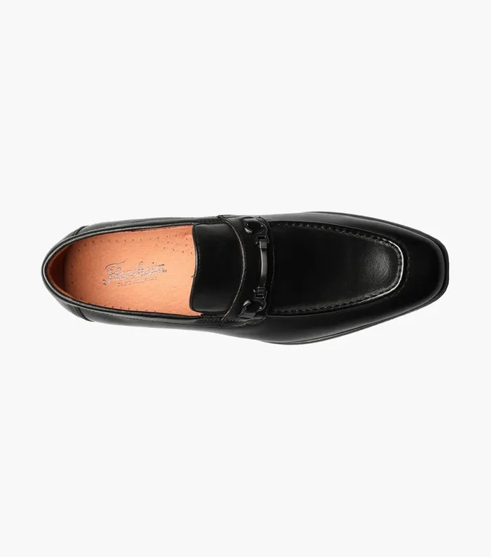Men Postino Moc Toe Bit Slip On Black Florsheim Dress Shoes
