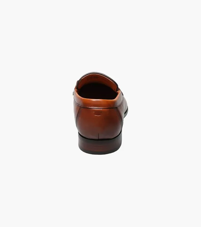 Men Postino Moc Toe Bit Slip On Cognac Florsheim Dress Shoes