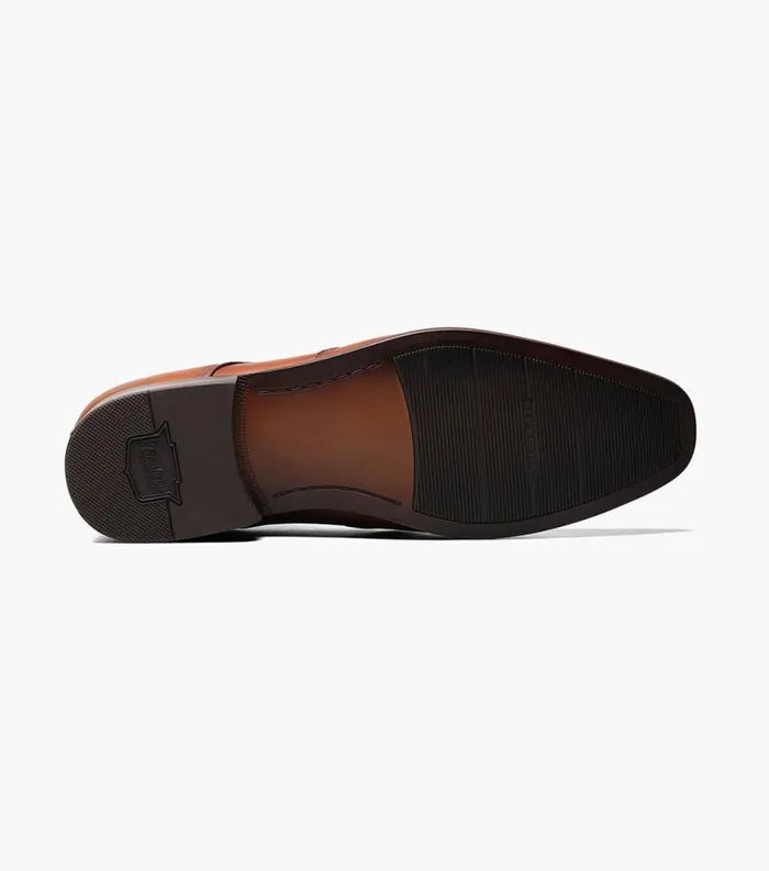 Men Postino Moc Toe Bit Slip On Cognac Florsheim Dress Shoes