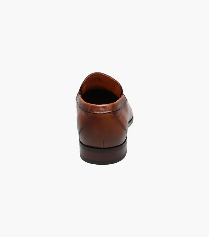 Men Postino Moc Toe Penny Loafer Cognac Florsheim Dress Shoes