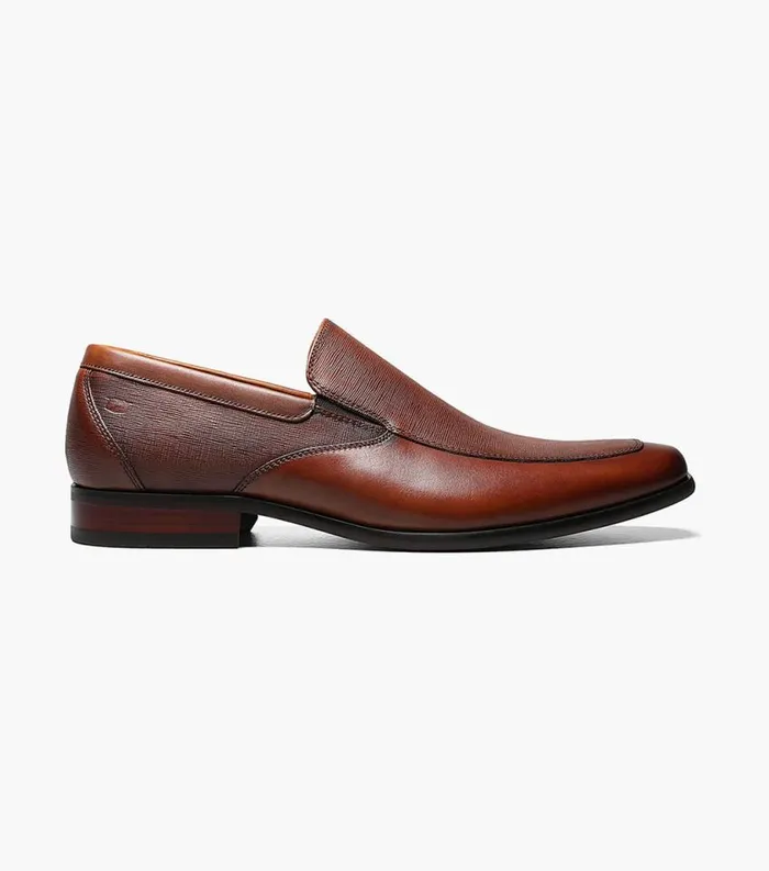 Men Postino Moc Toe Venetian Slip On Cognac Florsheim Dress Shoes
