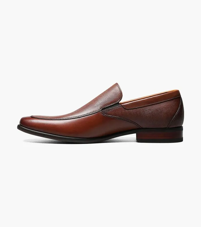 Men Postino Moc Toe Venetian Slip On Cognac Florsheim Dress Shoes