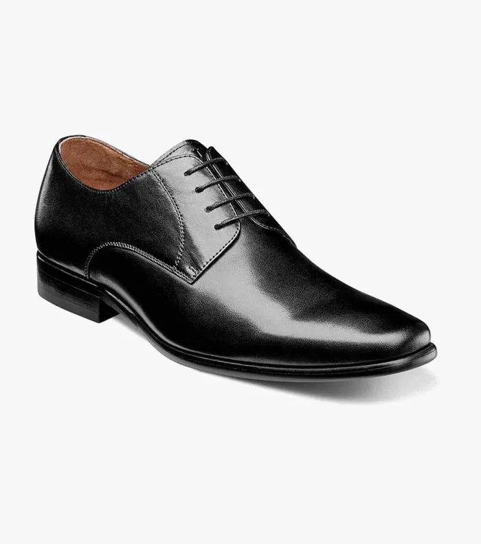 Men Postino Plain Toe Oxford Black Smooth Florsheim Dress Shoes