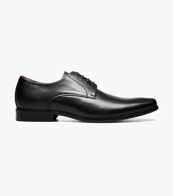 Men Postino Plain Toe Oxford Black Smooth Florsheim Dress Shoes