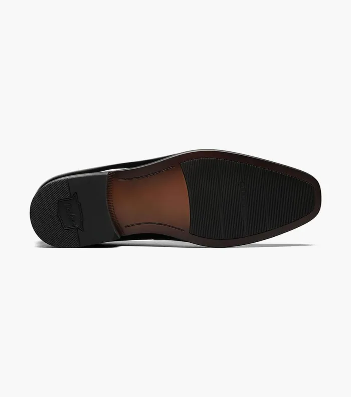 Men Postino Plain Toe Slip On Black Patent Florsheim Dress Shoes