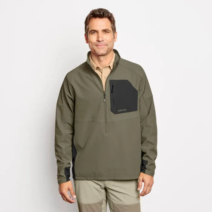 Men PRO LT Softshell Pullover Camouflage Orvis Jackets
