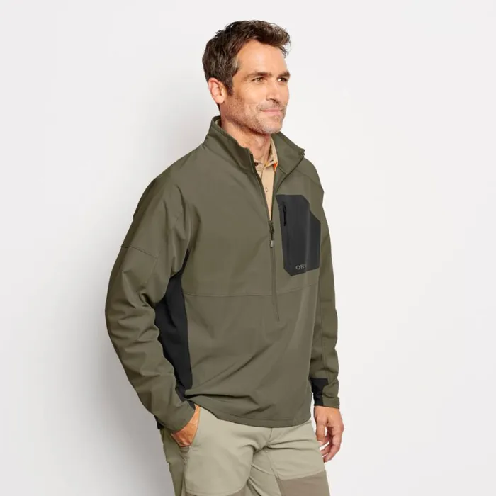 Men PRO LT Softshell Pullover Camouflage Orvis Jackets
