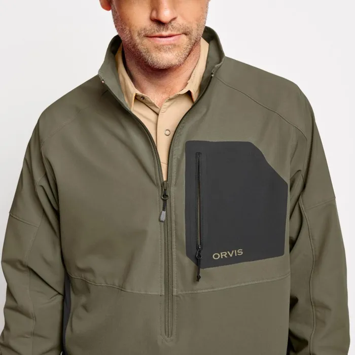 Men PRO LT Softshell Pullover Camouflage Orvis Jackets