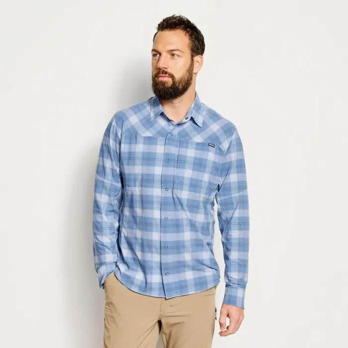 Men PRO Stretch LongSleeved Shirt Blue Fog Orvis Shirts