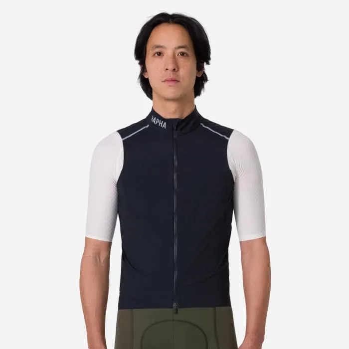 Men Pro Team Gilet II Arctic Ice Silver Reflectiveblacksilverlagoon Silver Reflectivenavysilveronyx Silver Reflective Rapha Jackets and Vests