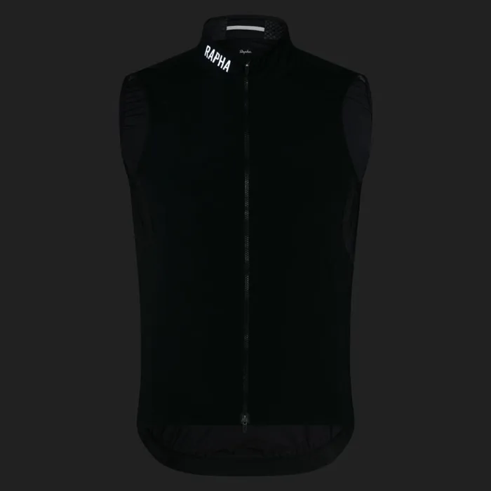 Men Pro Team Insulated Gilet Urban Chic White Alyssumjewelled Bluewhiteblackwhitelime Greenwhite Rapha Jackets and Vests