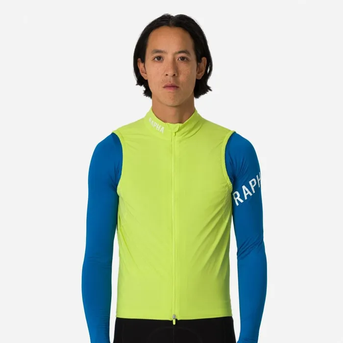 Men Pro Team Insulated Gilet Urban Chic White Alyssumjewelled Bluewhiteblackwhitelime Greenwhite Rapha Jackets and Vests
