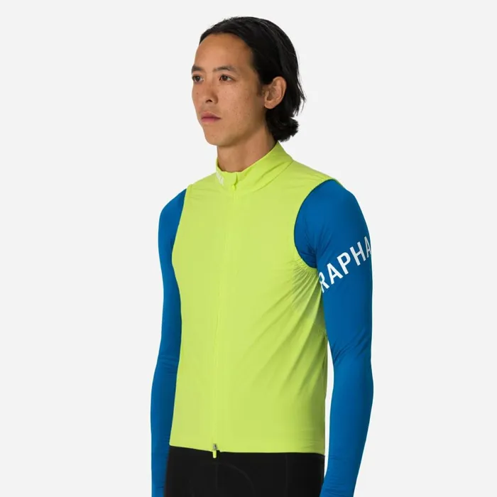 Men Pro Team Insulated Gilet Urban Chic White Alyssumjewelled Bluewhiteblackwhitelime Greenwhite Rapha Jackets and Vests