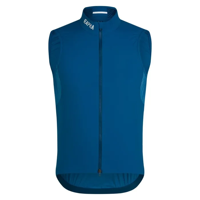 Men Pro Team Insulated Gilet Urban Chic White Alyssumjewelled Bluewhiteblackwhitelime Greenwhite Rapha Jackets and Vests