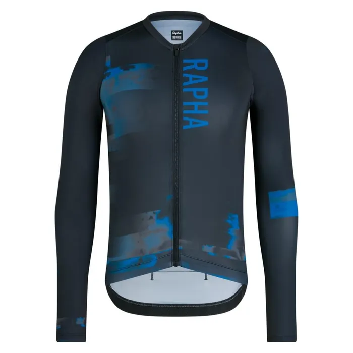 Men Pro Team Long Sleeve Lightweight Jersey 8211 Print Pack Anthracite Mykonos Blue Rapha Archive Men Pro Team Long Sleeve Lightweight Jersey 8211 Print Pack Anthracite Mykonos Blue Rapha Archive