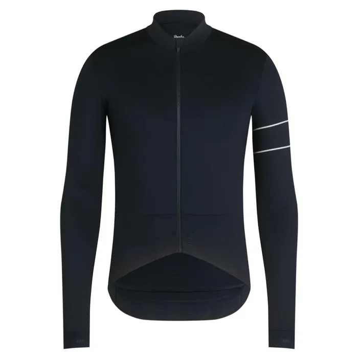 Men Pro Team Long Sleeve Thermal Jersey Rusty Red Deep Redgrey Bluepeachdark Navywhiteeclipse Aleutaindark Greenpale Greenlime Greengreen Rapha Archive