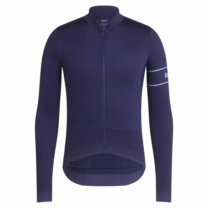 Men Pro Team Long Sleeve Thermal Jersey Rusty Red Deep Redgrey Bluepeachdark Navywhiteeclipse Aleutaindark Greenpale Greenlime Greengreen Rapha Archive