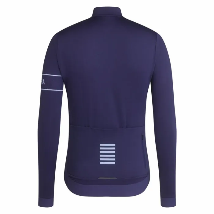 Men Pro Team Long Sleeve Thermal Jersey Rusty Red Deep Redgrey Bluepeachdark Navywhiteeclipse Aleutaindark Greenpale Greenlime Greengreen Rapha Archive