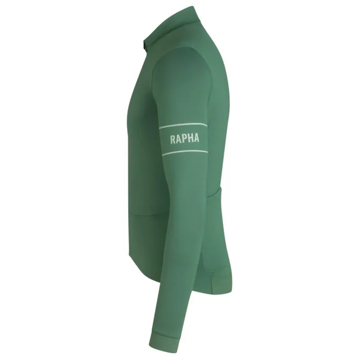 Men Pro Team Long Sleeve Thermal Jersey Rusty Red Deep Redgrey Bluepeachdark Navywhiteeclipse Aleutaindark Greenpale Greenlime Greengreen Rapha Archive