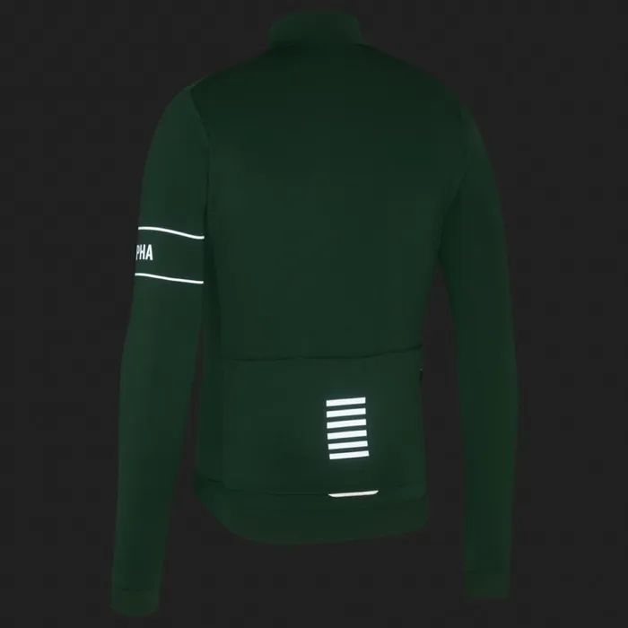 Men Pro Team Long Sleeve Thermal Jersey Rusty Red Deep Redgrey Bluepeachdark Navywhiteeclipse Aleutaindark Greenpale Greenlime Greengreen Rapha Archive