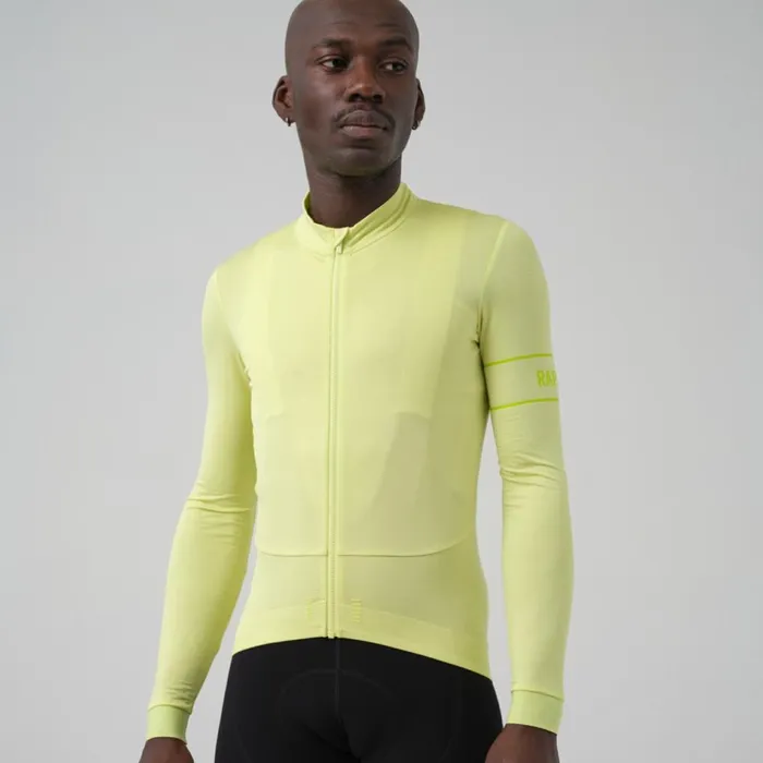 Men Pro Team Long Sleeve Thermal Jersey Rusty Red Deep Redgrey Bluepeachdark Navywhiteeclipse Aleutaindark Greenpale Greenlime Greengreen Rapha Archive
