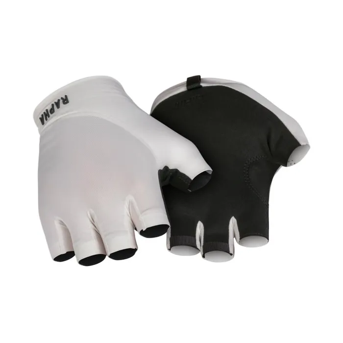 Men Pro Team Mitts Blackwhitewhite Rapha Hats Gloves and Accessories