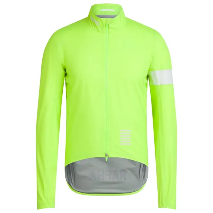 Men Pro Team Rain Jacket Dark Navywhiteblueoffwhitepetrol Bluewhitefluorescent Green White Rapha Jackets and Vests