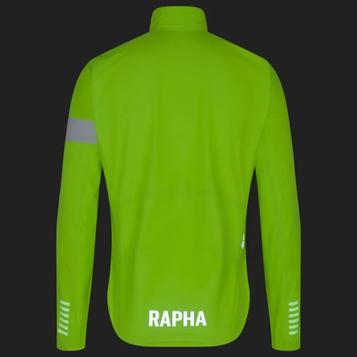 Men Pro Team Rain Jacket Dark Navywhiteblueoffwhitepetrol Bluewhitefluorescent Green White Rapha Jackets and Vests