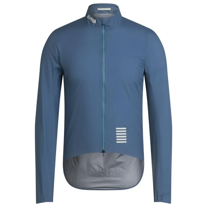 Men Pro Team Rain Jacket Dark Navywhiteblueoffwhitepetrol Bluewhitefluorescent Green White Rapha Jackets and Vests