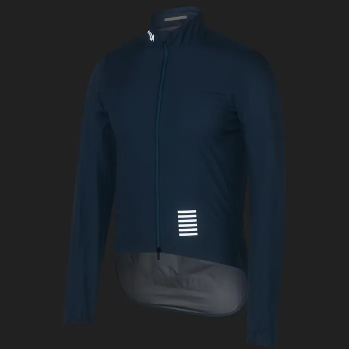 Men Pro Team Rain Jacket Dark Navywhiteblueoffwhitepetrol Bluewhitefluorescent Green White Rapha Jackets and Vests