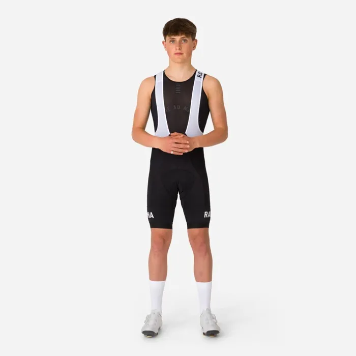 Men Pro Team Training Bib Shorts Riding Bib Shorts For Road Cycling Rapha Blackwhite Rapha Archive