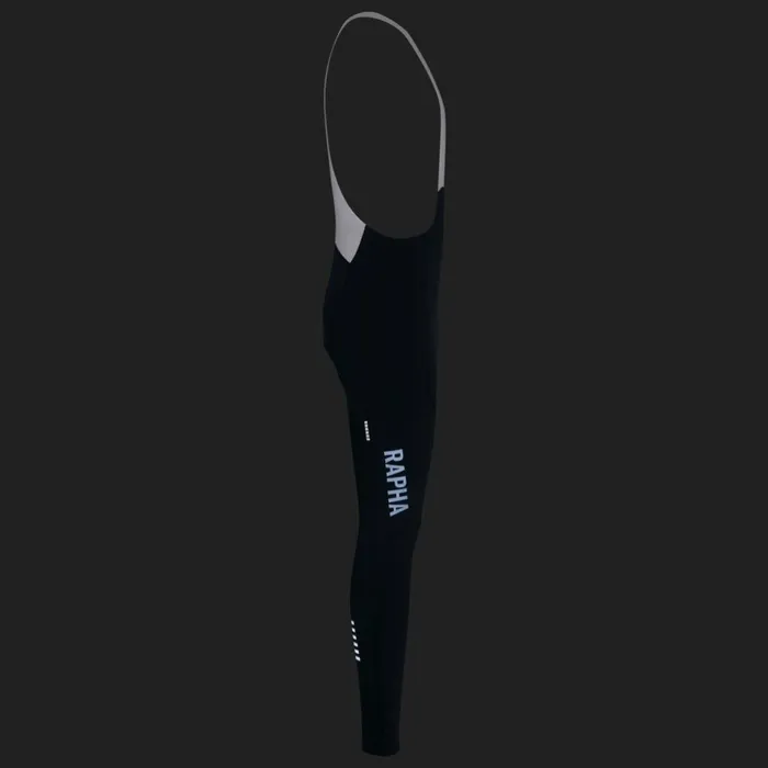 Men Pro Team Winter Tights With Pad II Blackblackblackwhitedark Navydark Navylime Green Rapha Bibs Shorts and Tights