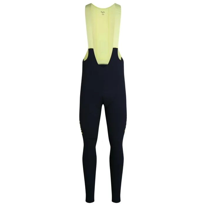 Men Pro Team Winter Tights With Pad II Blackblackblackwhitedark Navydark Navylime Green Rapha Bibs Shorts and Tights