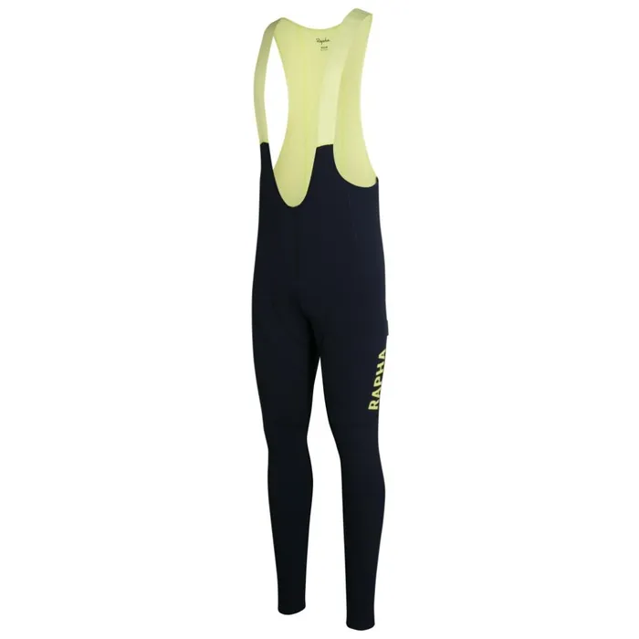 Men Pro Team Winter Tights With Pad II Blackblackblackwhitedark Navydark Navylime Green Rapha Bibs Shorts and Tights