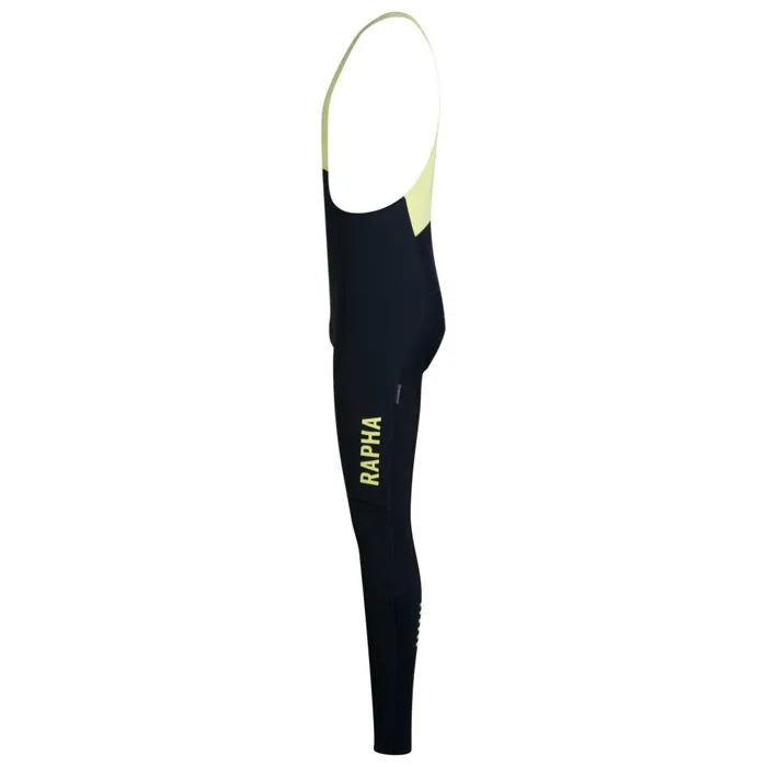 Men Pro Team Winter Tights With Pad II Blackblackblackwhitedark Navydark Navylime Green Rapha Bibs Shorts and Tights