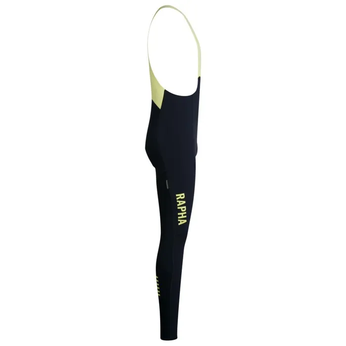 Men Pro Team Winter Tights With Pad II Blackblackblackwhitedark Navydark Navylime Green Rapha Bibs Shorts and Tights