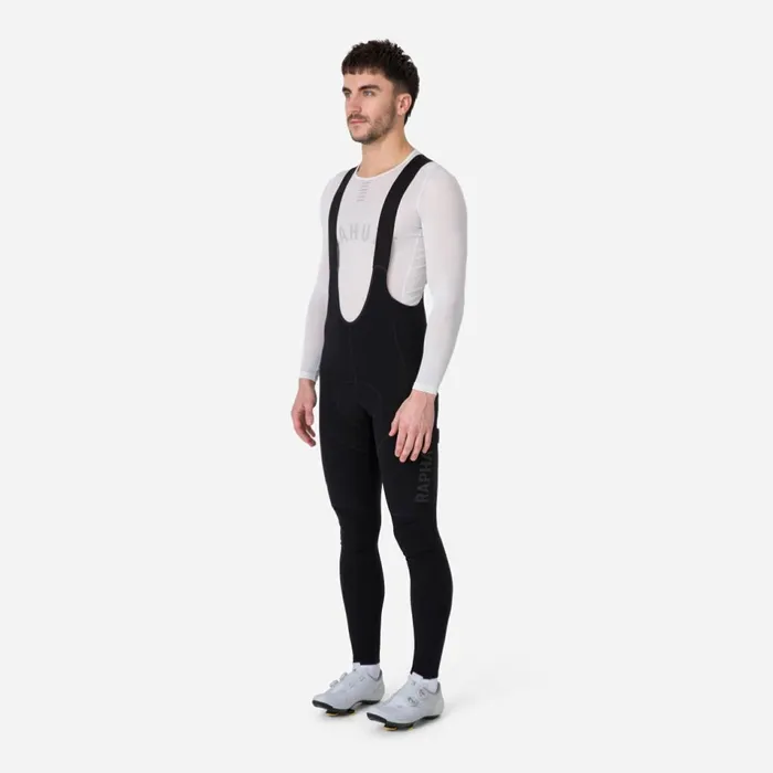Men Pro Team Winter Tights With Pad II Blackblackblackwhitedark Navydark Navylime Green Rapha Bibs Shorts and Tights
