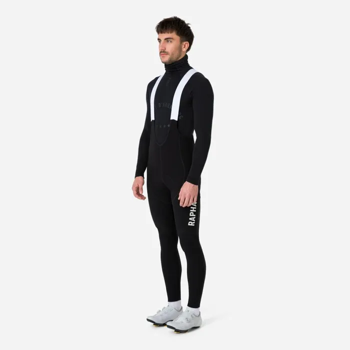 Men Pro Team Winter Tights With Pad II Blackblackblackwhitedark Navydark Navylime Green Rapha Bibs Shorts and Tights
