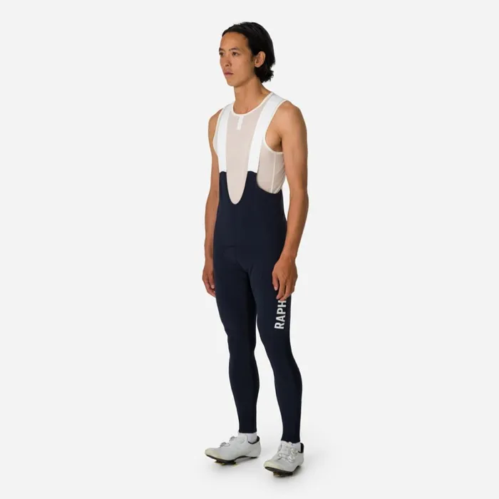 Men Pro Team Winter Tights With Pad II Blackblackblackwhitedark Navydark Navylime Green Rapha Bibs Shorts and Tights