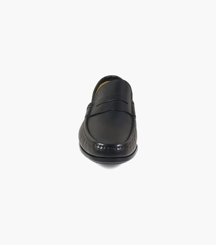 Men Puente Moc Toe Penny Loafer Black Florsheim Dress Shoes