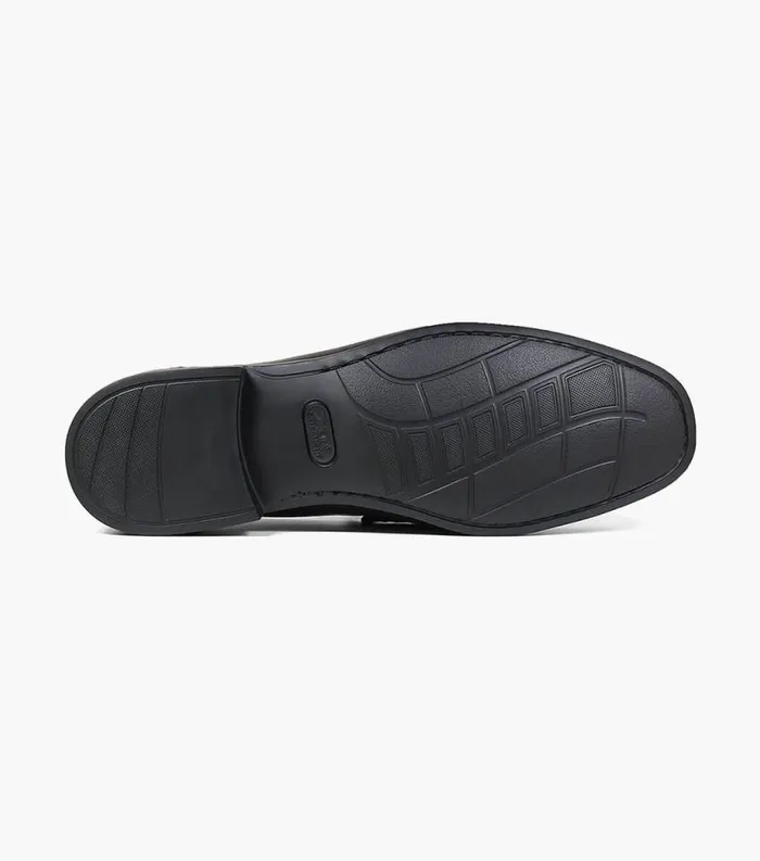 Men Puente Moc Toe Penny Loafer Black Florsheim Dress Shoes