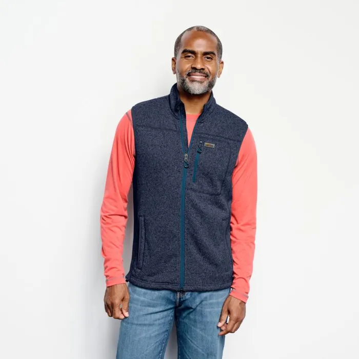 Men R65 Sweater Fleece Vest Ink Orvis Vests