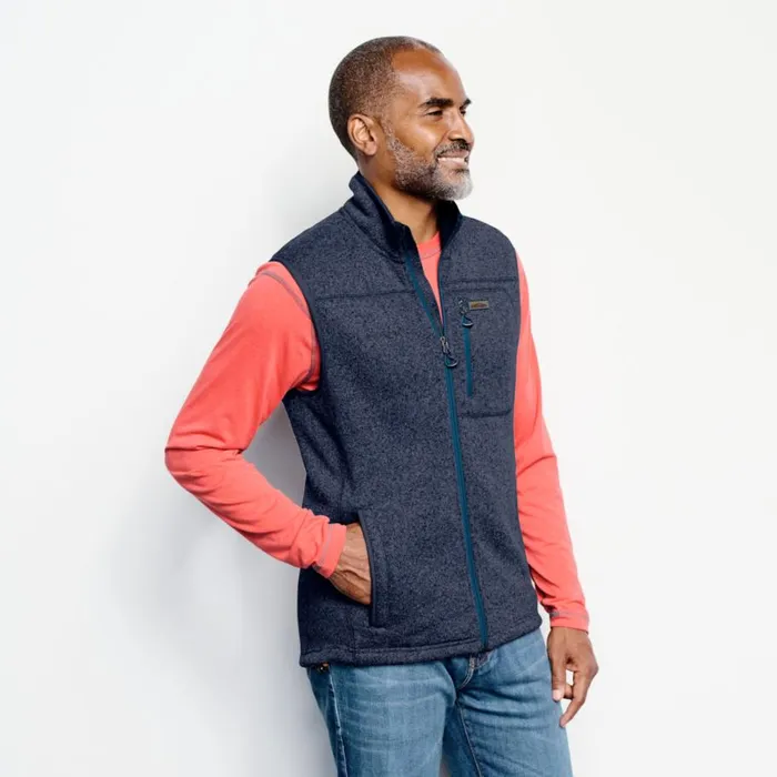 Men R65 Sweater Fleece Vest Ink Orvis Vests