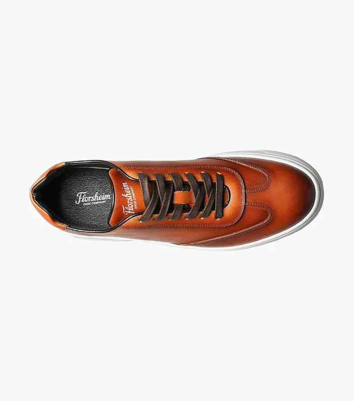 Men Radar Wingtip Lace Up Sneaker Cognac Florsheim Casual Shoes