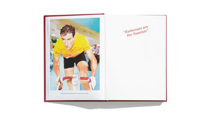 Men Raincoats Are For Tourists Book Published By Rapha Editions Racing Secrets Of Raphal Gminiani No Colo Rapha Hats Gloves and Accessories Men Raincoats Are For Tourists Book Published By Rapha Editions Racing Secrets Of Raphal Gminiani No Colo Rapha Hats Gloves and Accessories