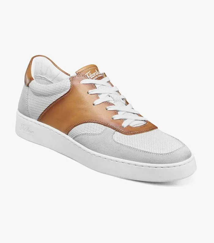 Men Random Moc Toe Lace Up Sneaker Cognac Florsheim Sneakers
