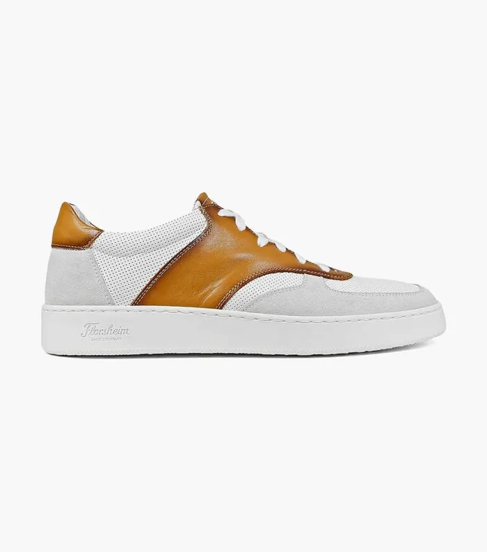 Men Random Moc Toe Lace Up Sneaker Cognac Florsheim Sneakers